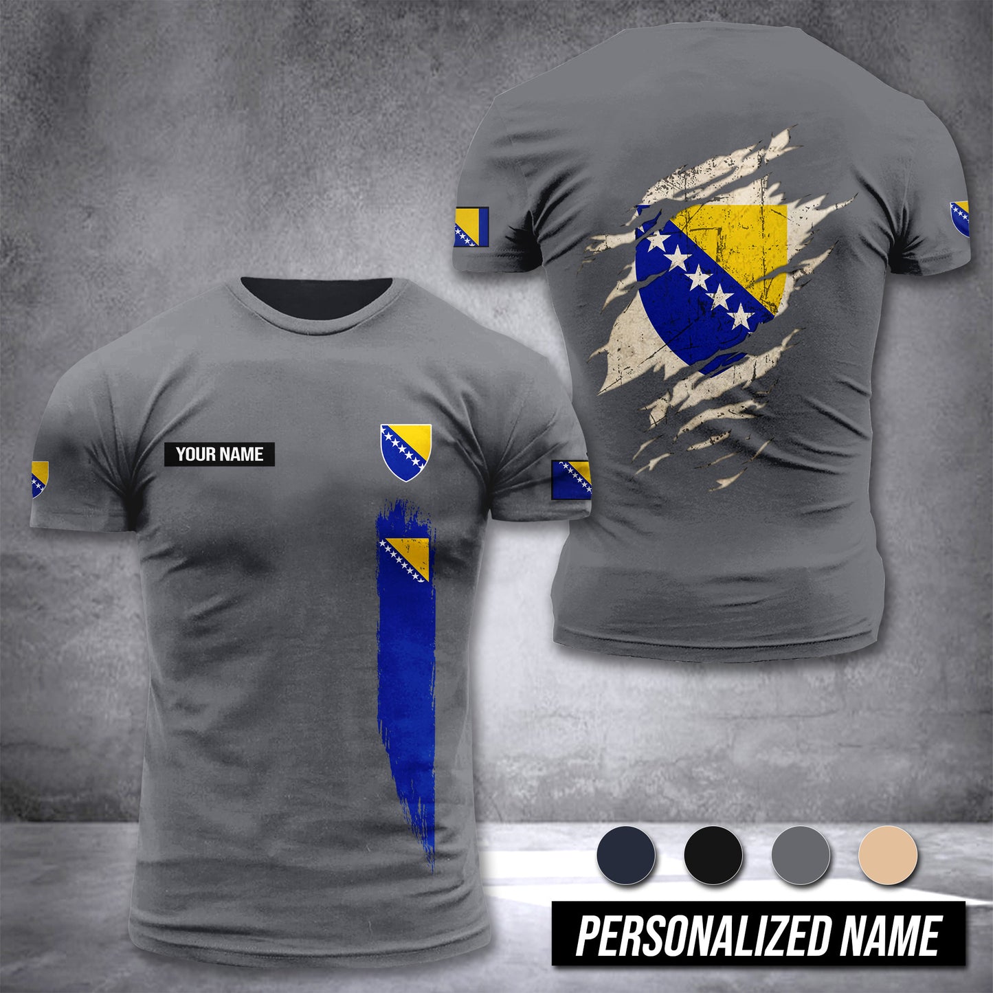 Bosnia customize T-shirt 255
