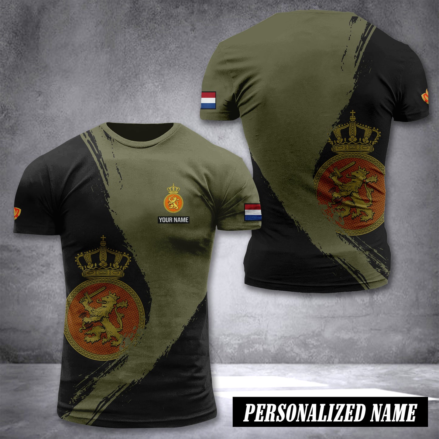 Netherlands Army customize T-shirt 3d 285