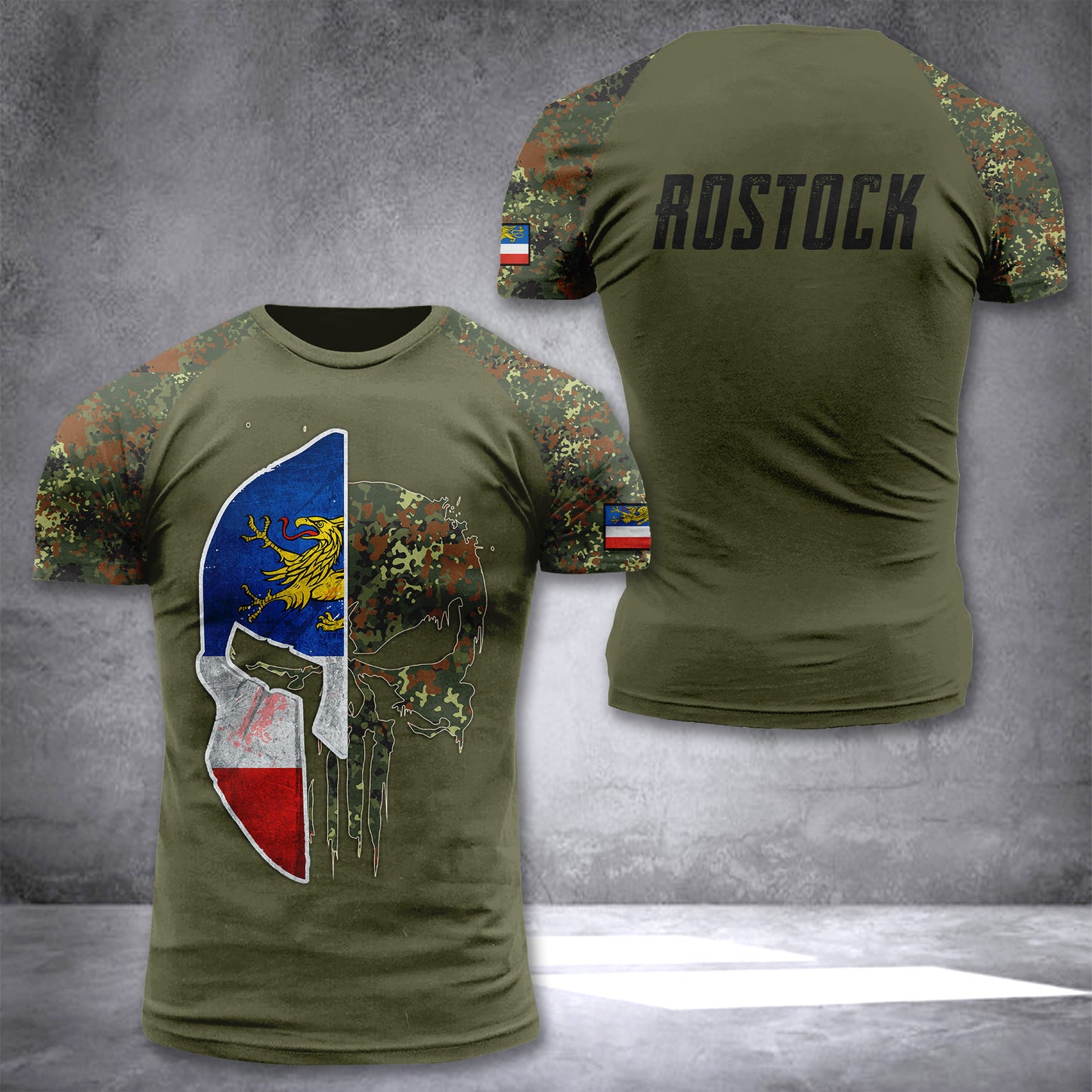 Rostock Germany customize T-shirt 3d punspa