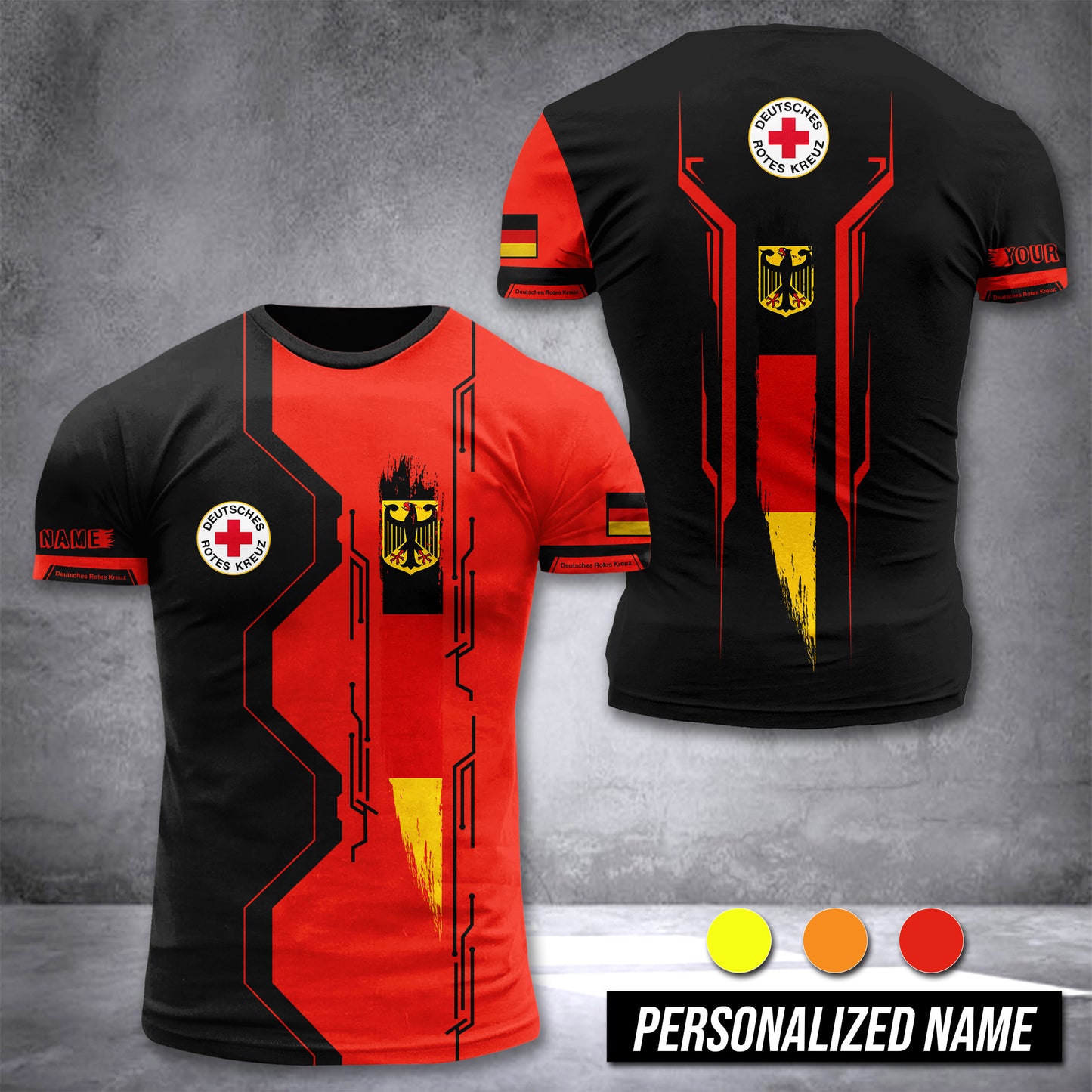 Deutsches Rotes Kreuz Germany customize T-shirt 3d 613