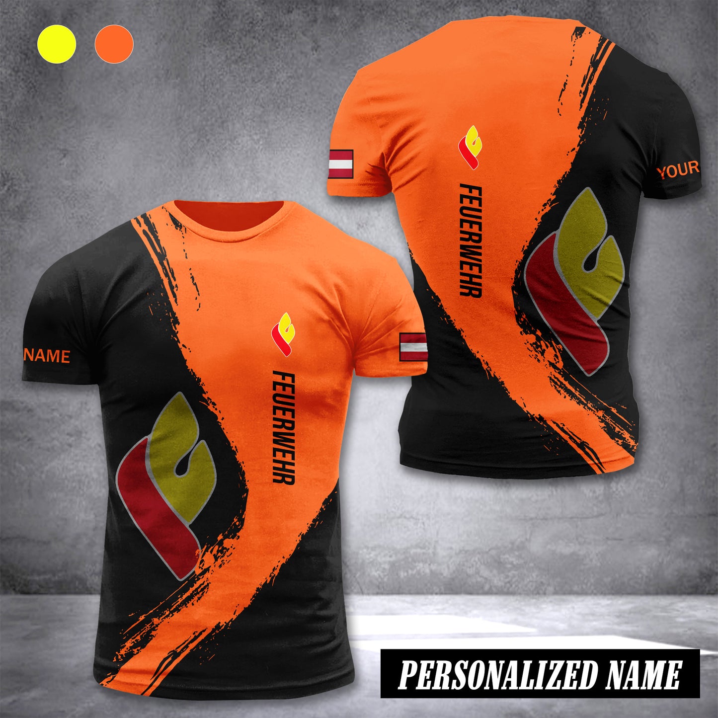 Firefighter Kärnten Austria customize T-shirt 3d 285