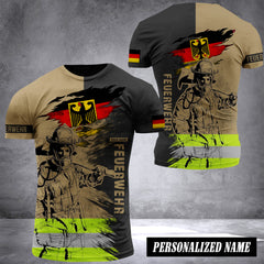 Firefighter Germany customize T-shirt 288
