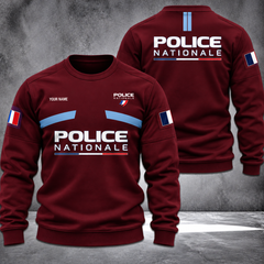 Police Nationale sweater customize 3d printed color