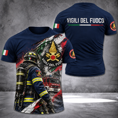 Firefighter Italy T-shirt 3d print 115