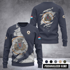 Luxembourg Army Ugly Sweater Christmas Customize 3d printed