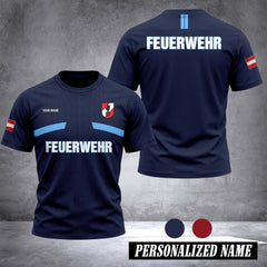 Firefighter Austria customize 3d T-shirt 131