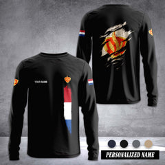 Firefighter Netherlands customize Sleeve T-shirt 268