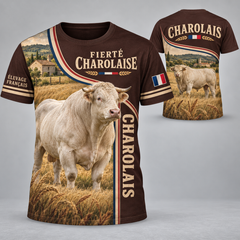 Charolais AGRICULTEUR FRANÇAIS T-shirt 288