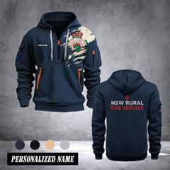 NSW Rural Fire Service customize Hoodie Half Zipper NLG
