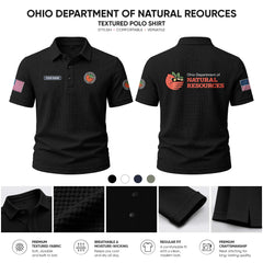 Ohio Department of Natural Resources customize Casual Short Sleeved Bone Flower Solid Color 278
