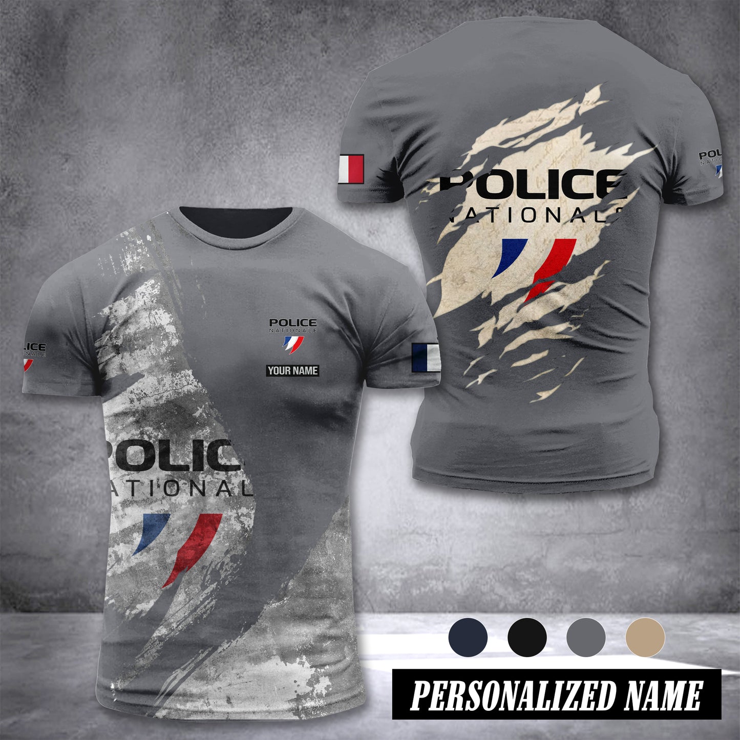 Police Nationale France customize T-shirt 306
