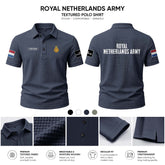 Royal Netherlands Army customize Casual Short Sleeved Bone Flower Solid Color