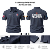 Sapeurs Pompiers customize Casual Short Sleeved Bone Flower Solid Color