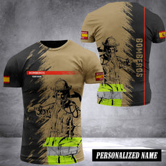 Firefighter Spain customize T-shirt Gr