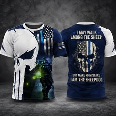 Blue line 3d T-shirt 299 sheep