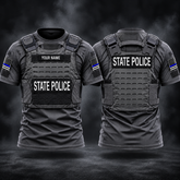 Blue Line State police customize T-shirt 286