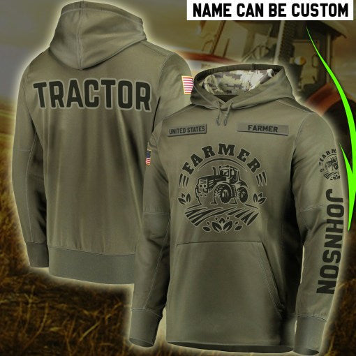 Farmer Tractor Customize hoodie 3d printed