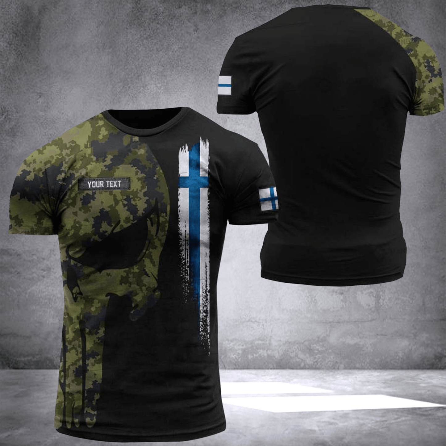 FINLAND Flag T-shirt customize