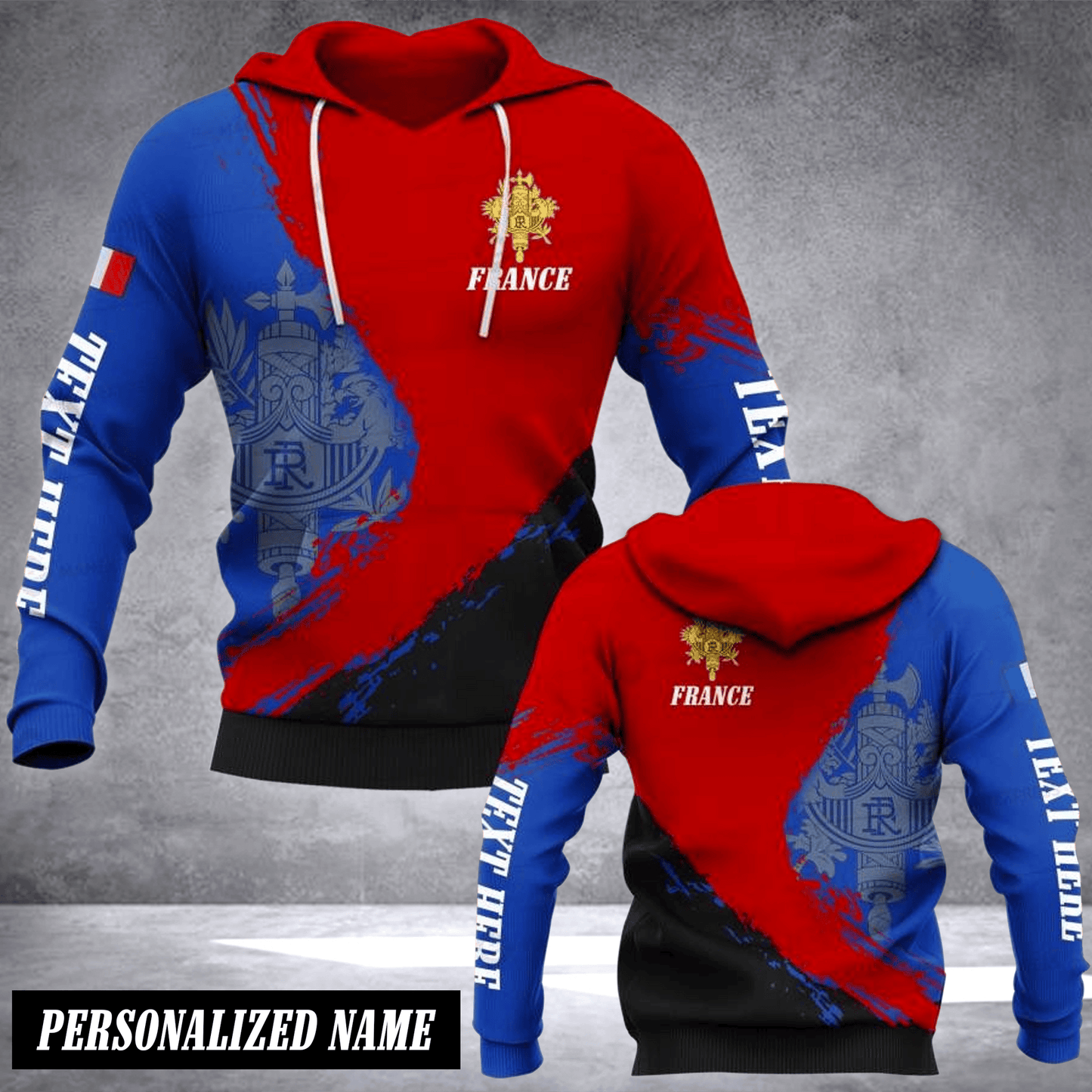 FRANCE HOODIE Customize hoodie 3d printed fly