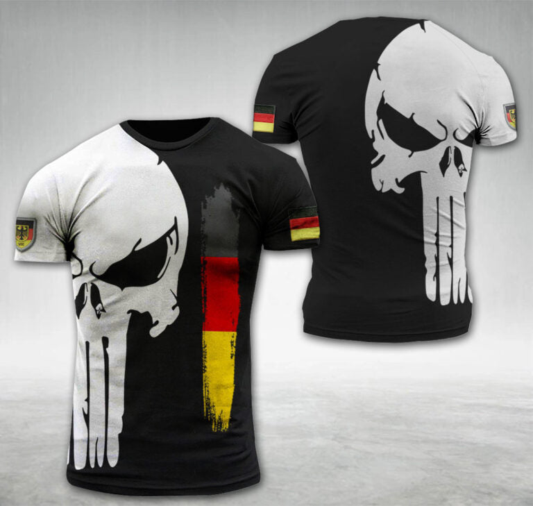 Germany halfpun National flag stripe T-shirt FS1