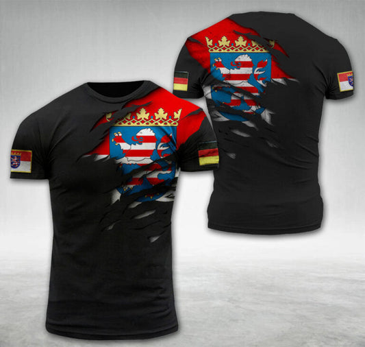 Hesse Germany National Flag T-shirt I05