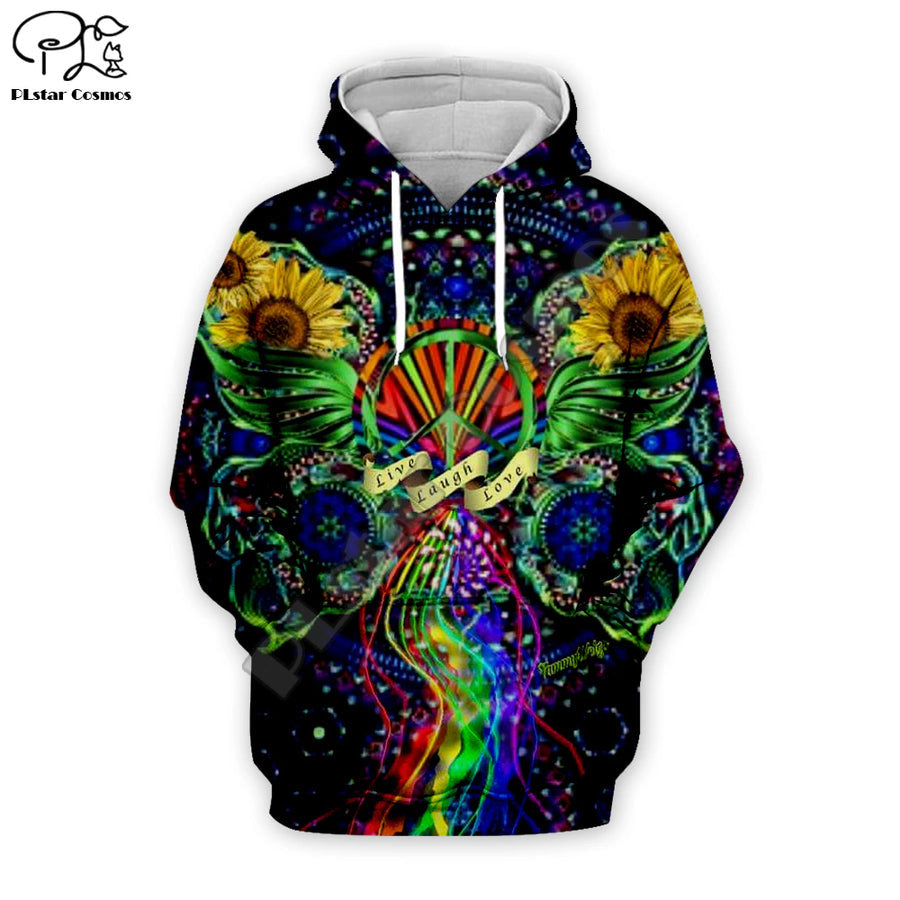 HIPPIE HOODIE 3D PRINTED-HP115