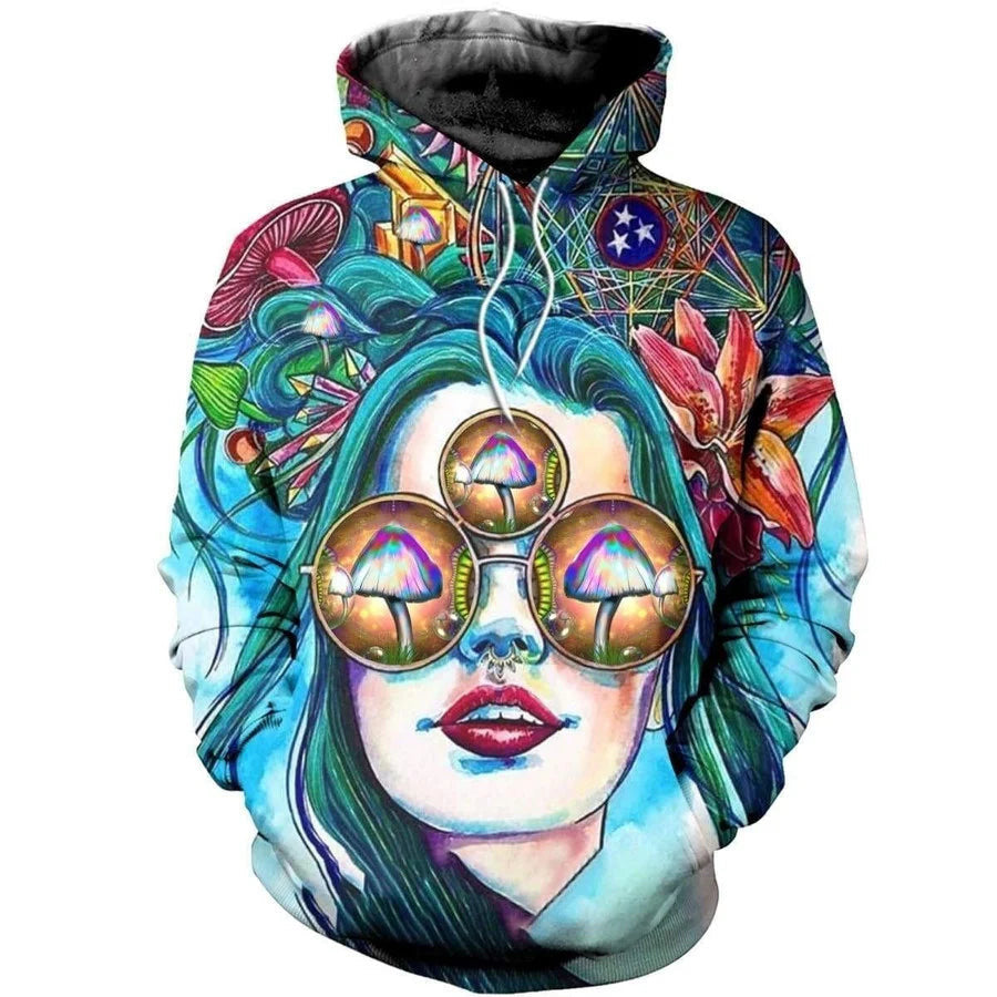 HIPPIE HOODIE 3D PRINTED-HP4