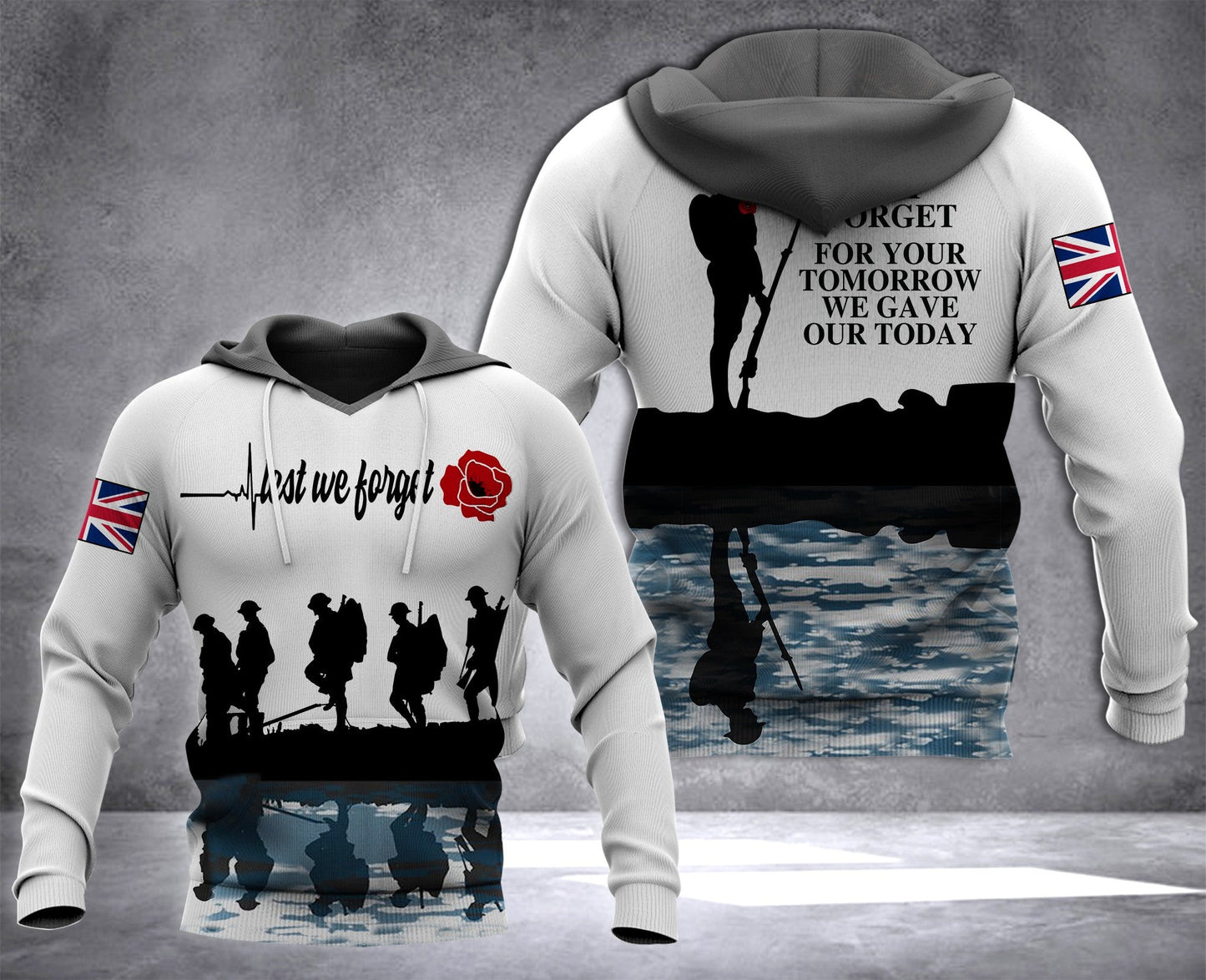 Let We Forget hoodie 3d printed 2