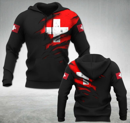 Switzerland National Flag UC2 hoodie