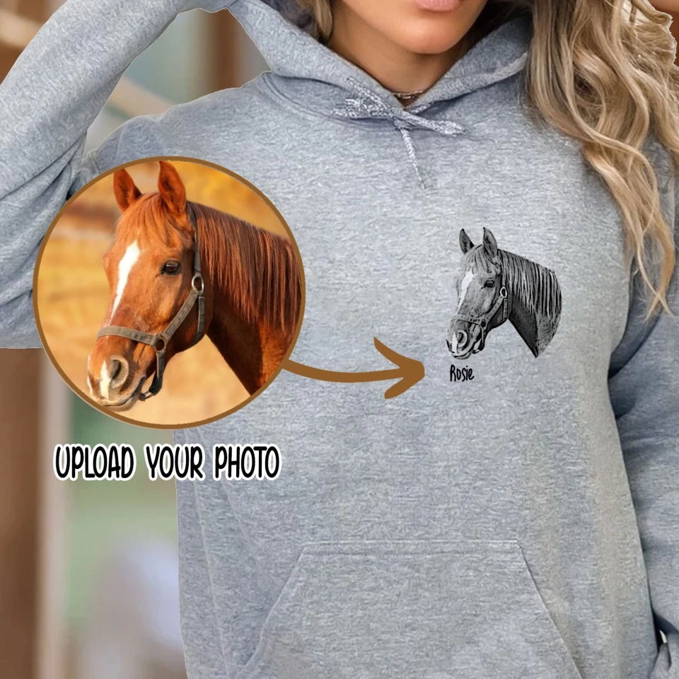 Personalized Upload Your Horse Photo Horse Lovers Gift