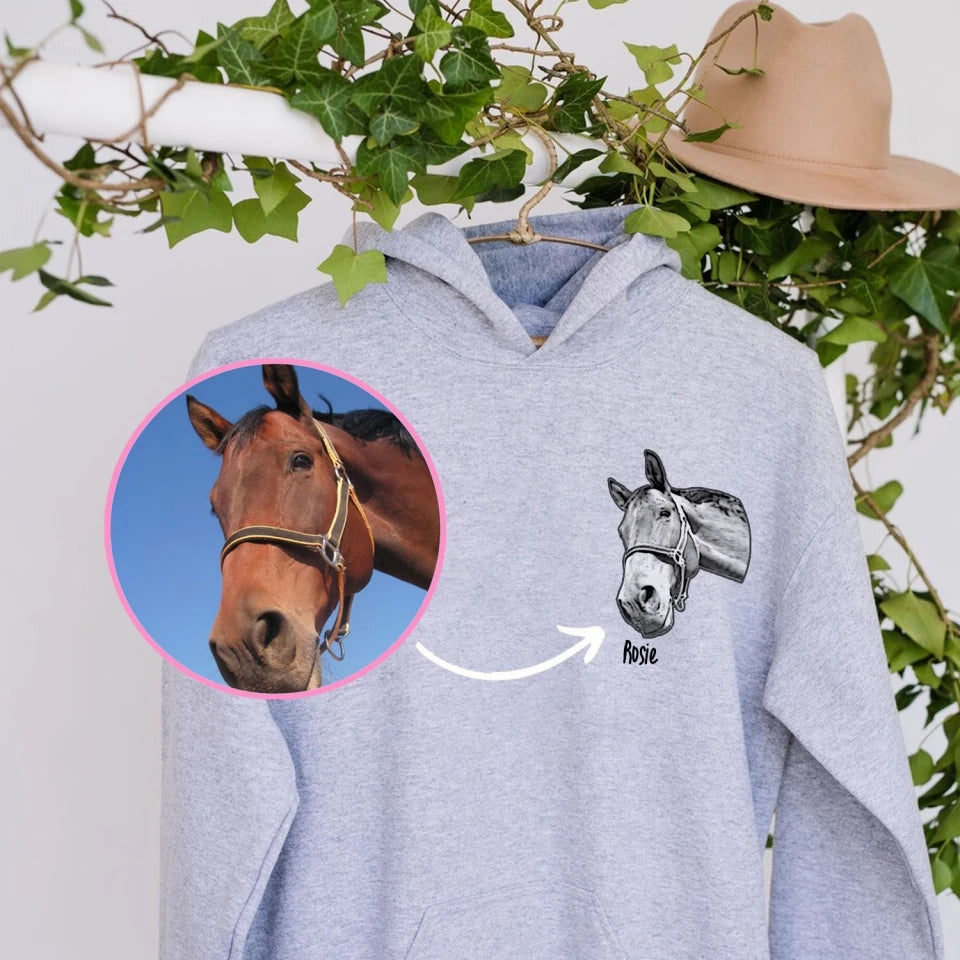 Personalized Upload Your Horse Photo Horse Lovers Gift