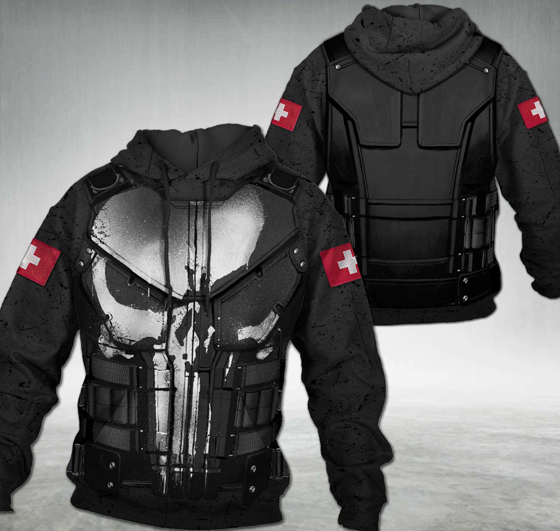 Switzerland HOODIE hoodie 3d printed