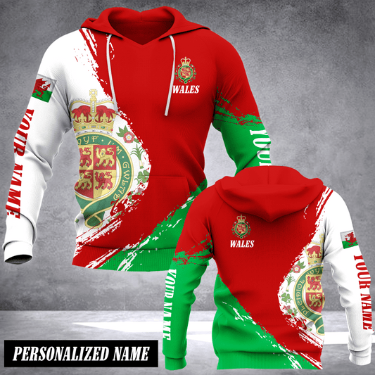 Wales HOODIE Customize hoodie 3d printed fly