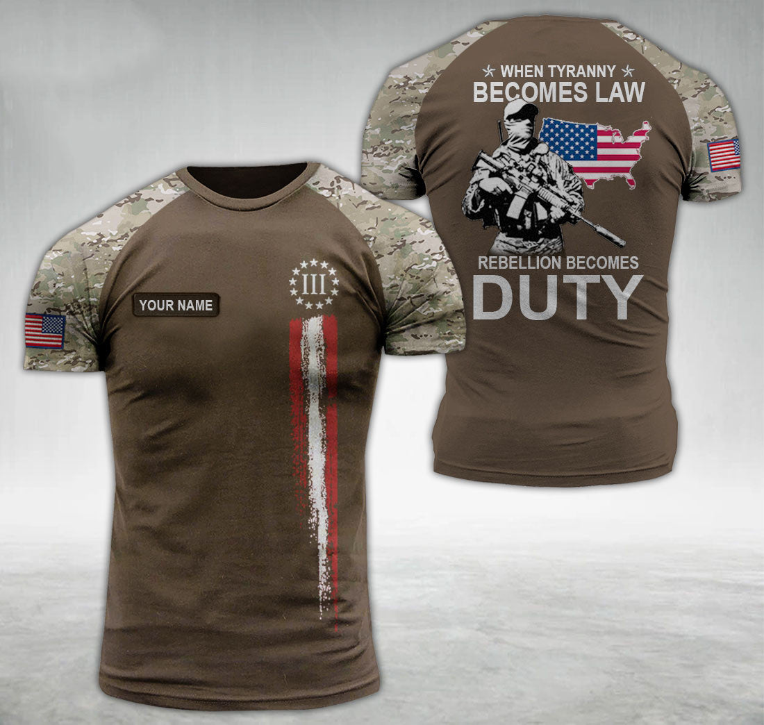 US 3per customize T-shirt