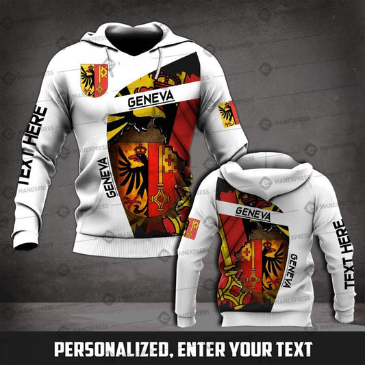 Geneva switzerland HOODIE Customize hoodie 3d printed 2
