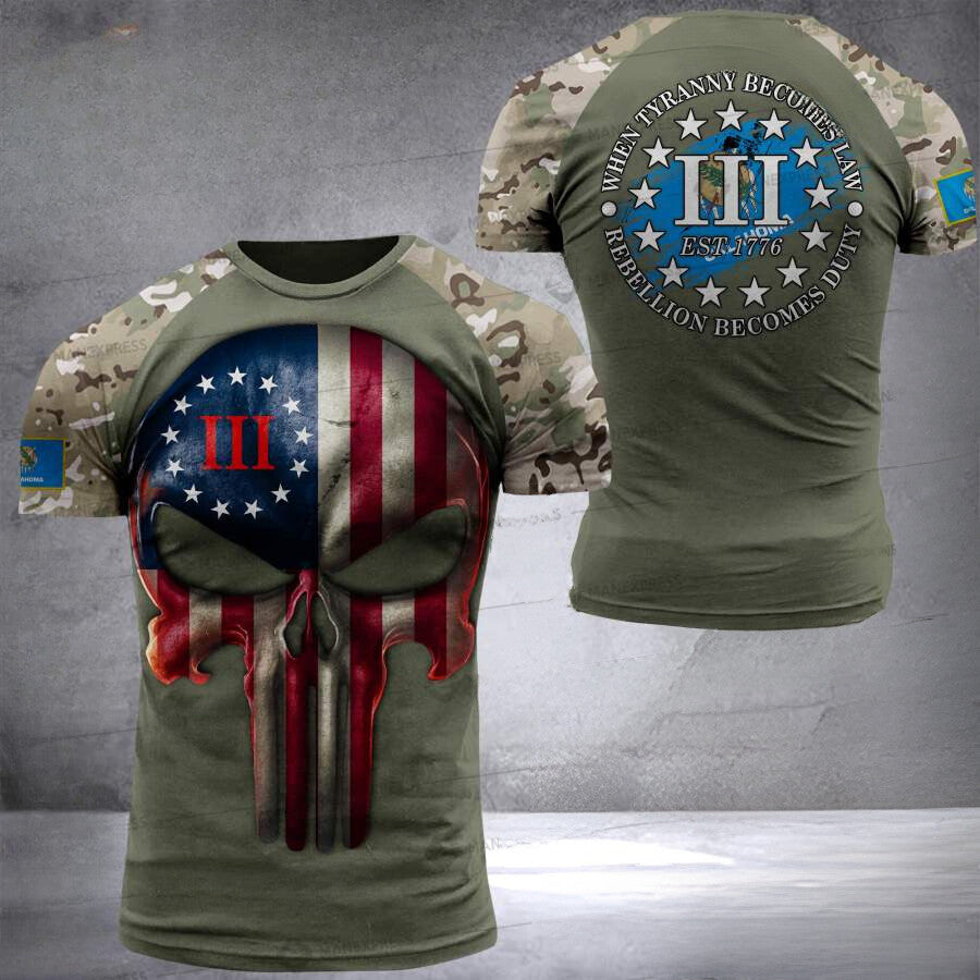 Oklahoma HOODIE + T SHIRT 3D DUTY