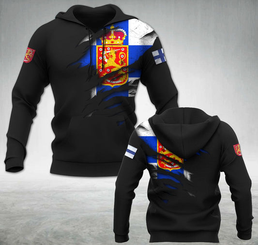 Finland scratch flag 03s hoodie
