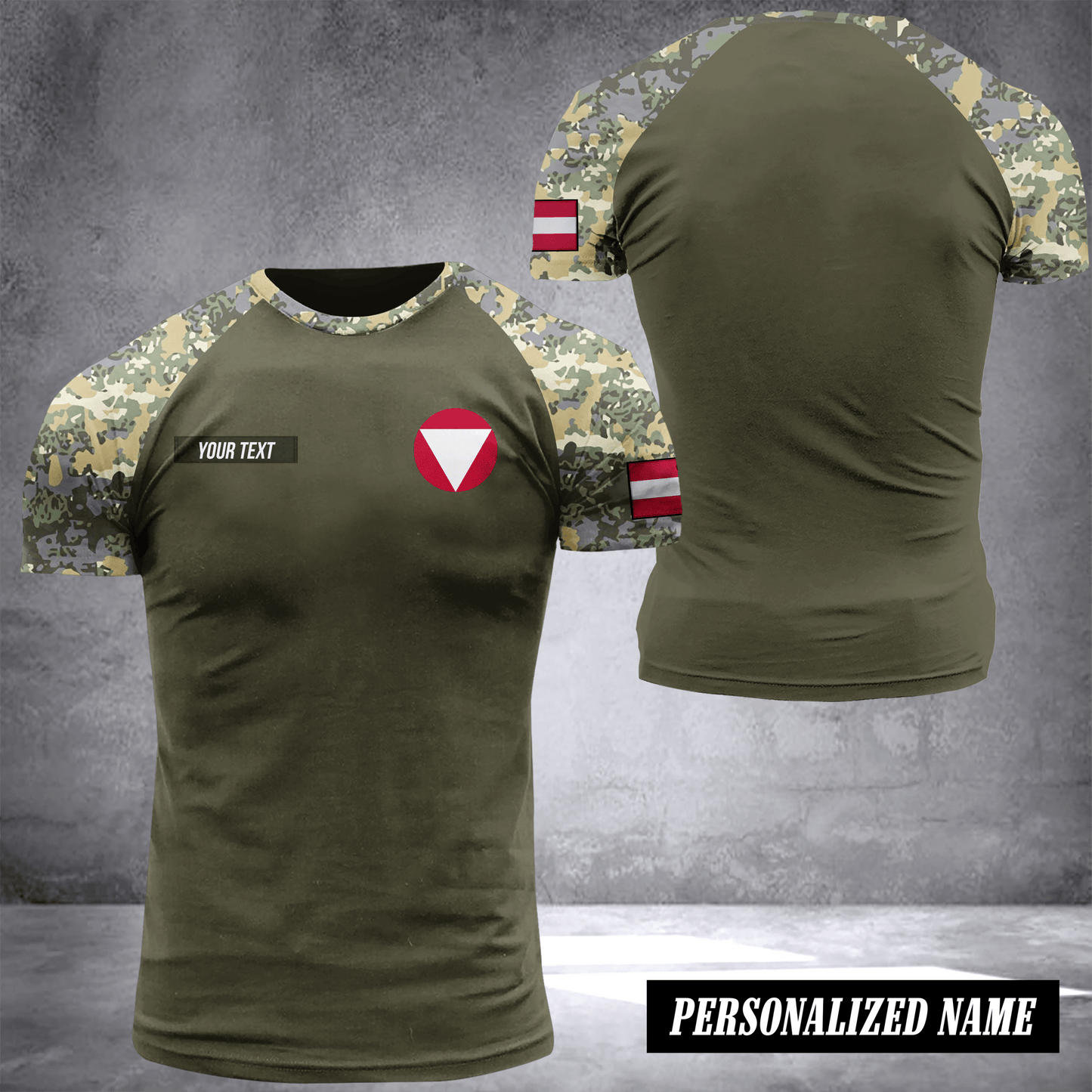 Austria camo customize T-shirt