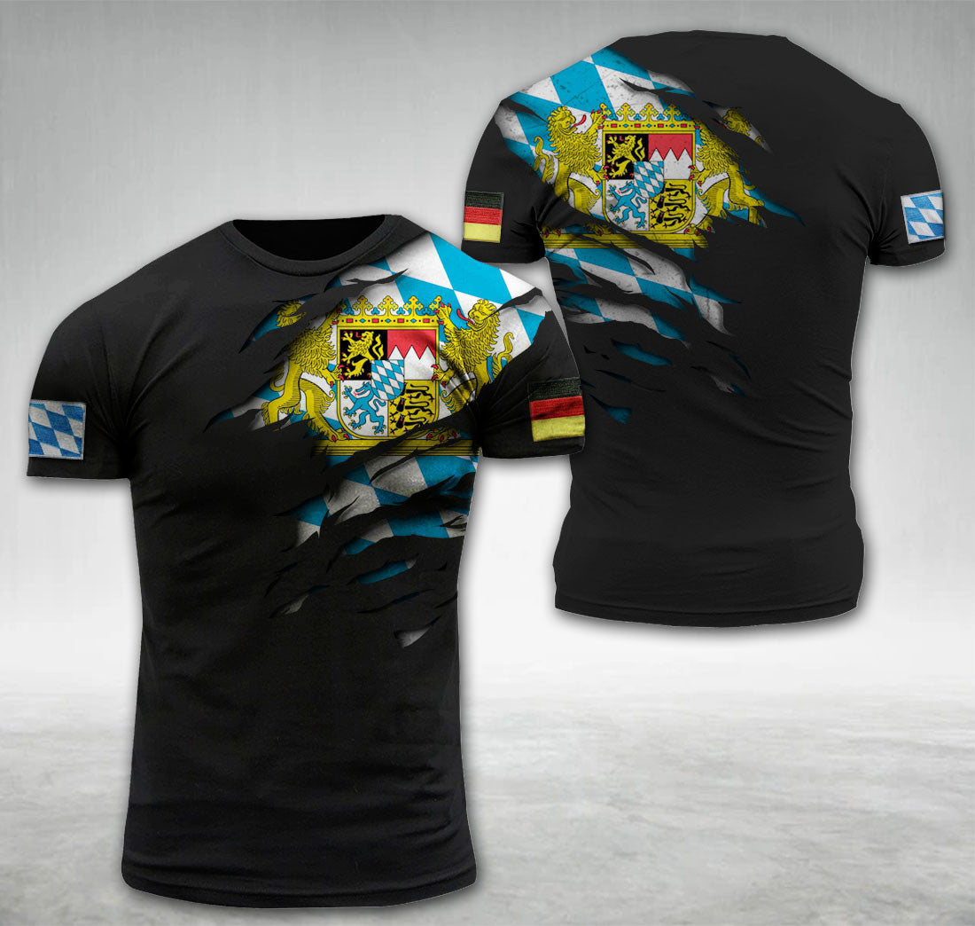 Bavaria Germany National Flag T-shirt I02