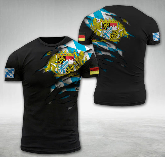 Bavaria Germany National Flag T-shirt I02