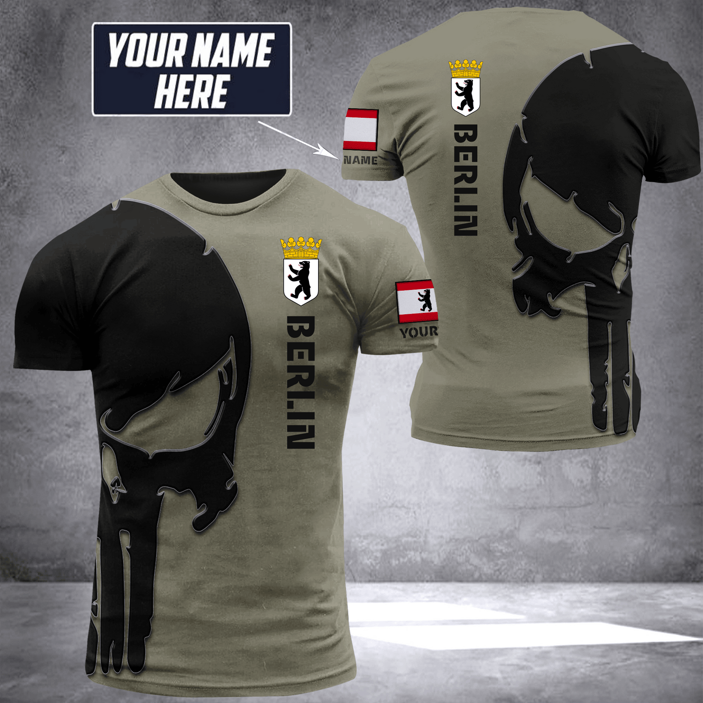 Berlin pun customize T-shirt