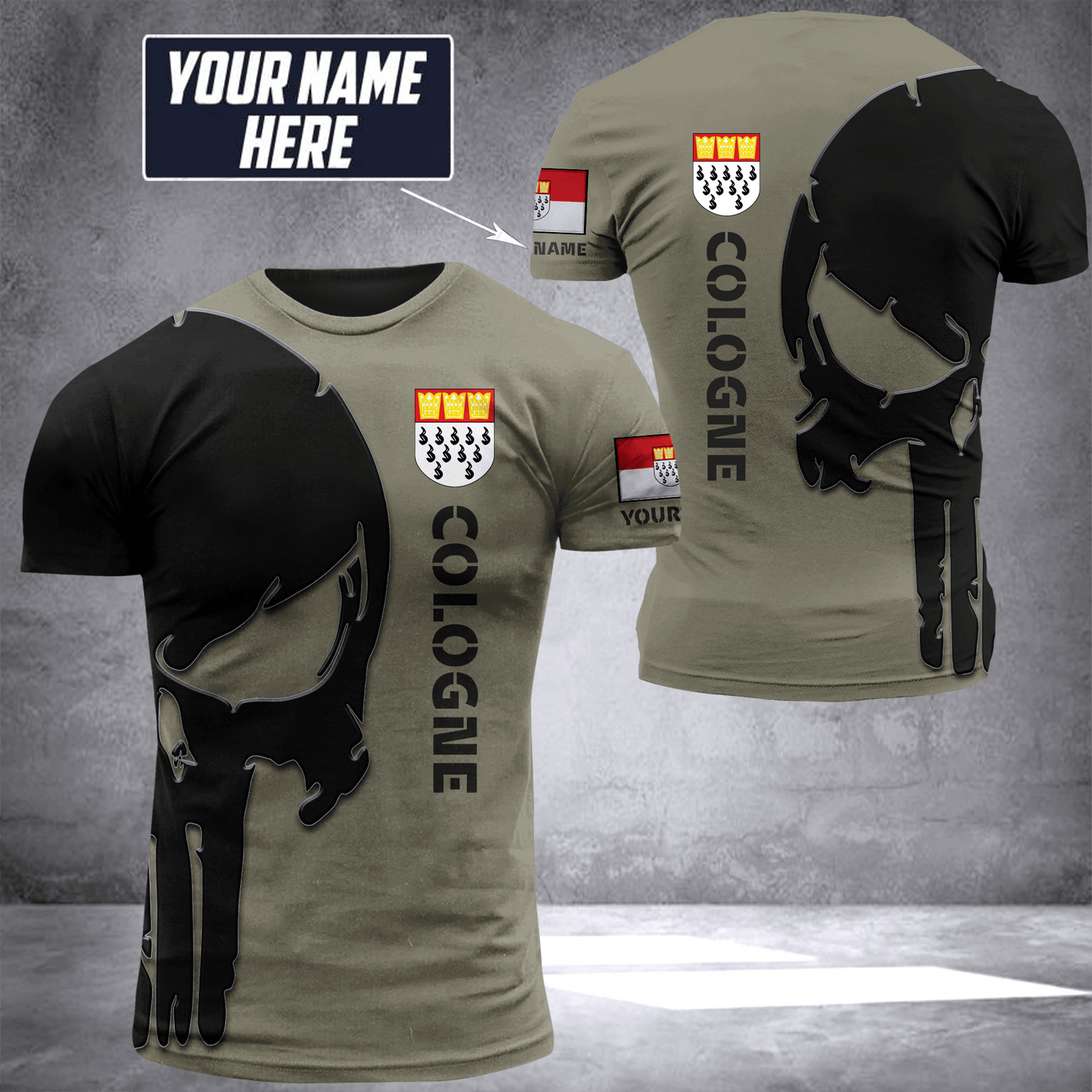 Cologne pun customize T-shirt