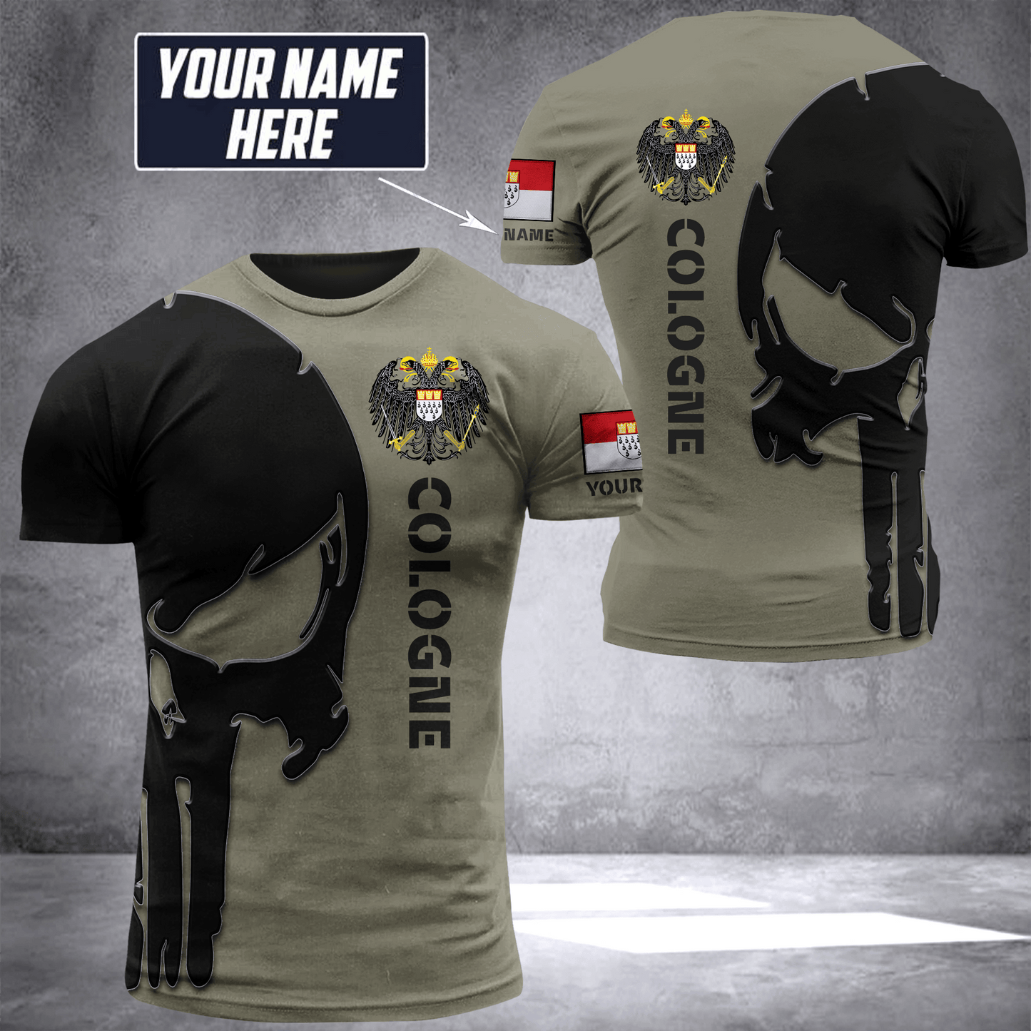 Cologne pun customize T-shirt