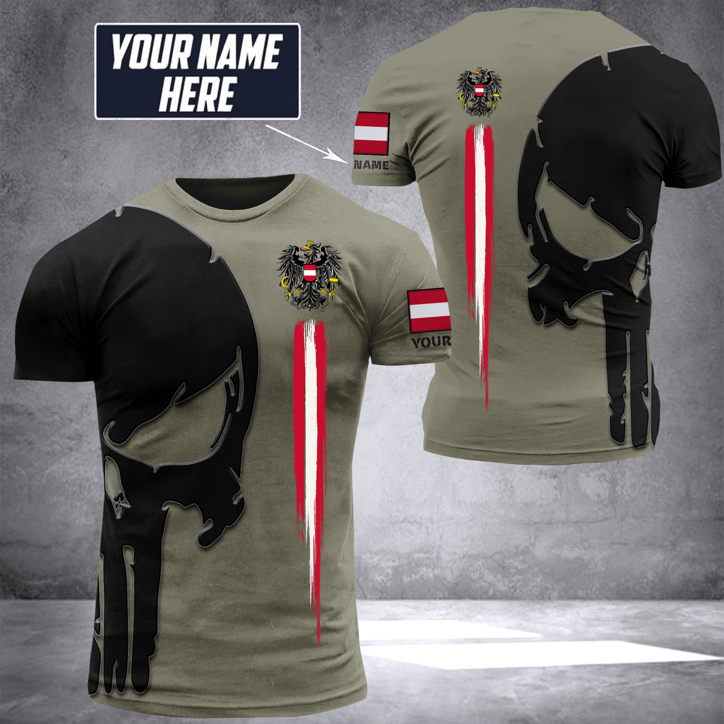 Austria pun customize T-shirt