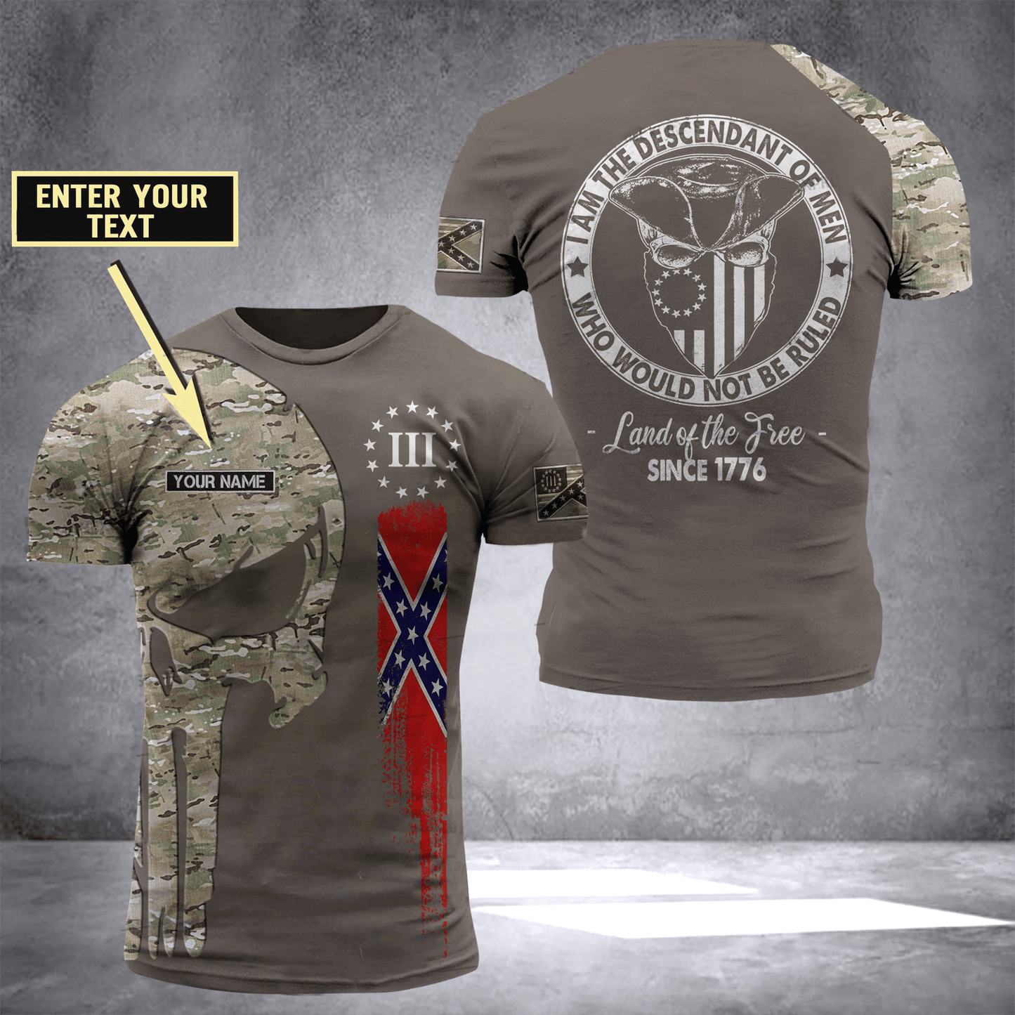 Confederate Flag MENcustomize T-shirt