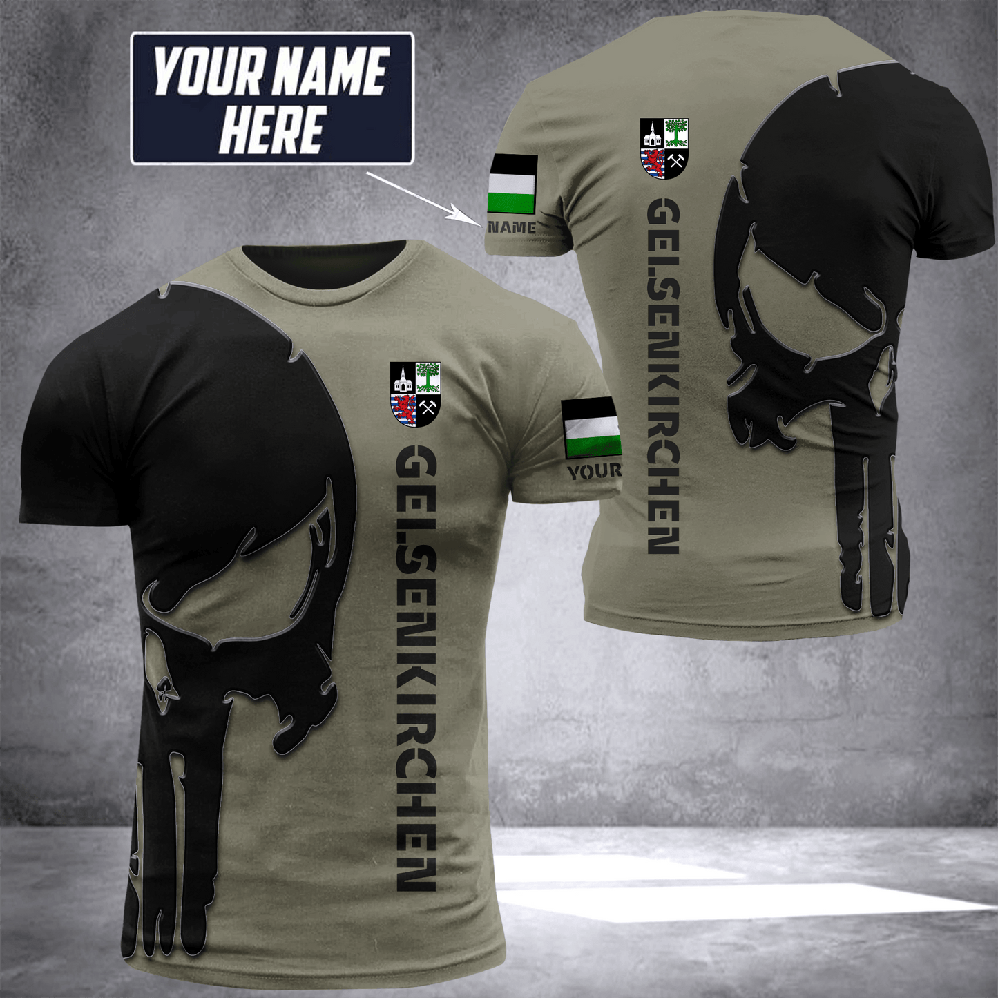 Gelsenkirchen pun customize T-shirt
