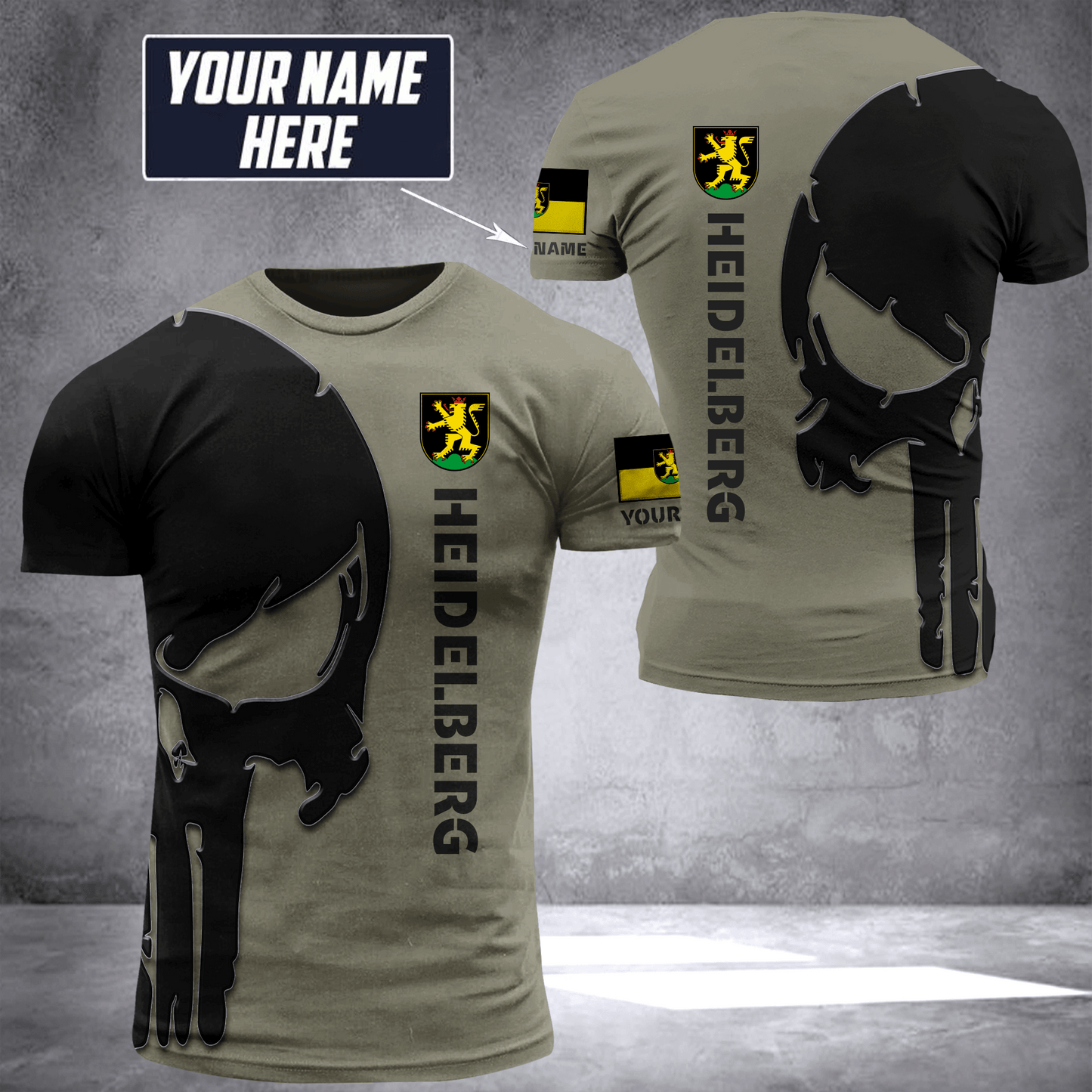 Heidelberg pun customize T-shirt