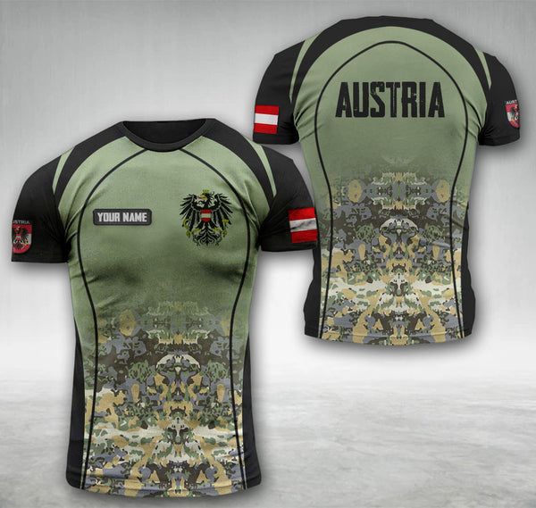 Austria camo customize T-shirt 1105