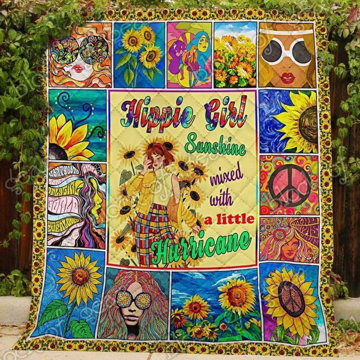 Hippie Peaceful bedding Quilt blankets 3d 024