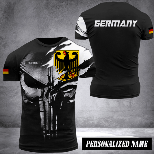 Germany pun flag customize T-shirt